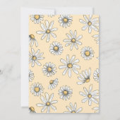 Little Miss ONEderful Daisy Birthday Invitation -  Kaart (Achterkant)