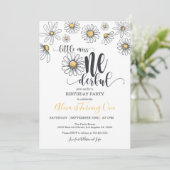Little Miss ONEderful Daisy Birthday Uitnodiging - (Staand voorkant)