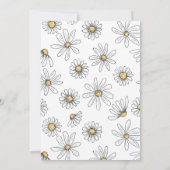 Little Miss ONEderful Daisy Birthday Uitnodiging - (Achterkant)