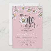 Little Miss ONEderful Daisy Birthday Uitnodiging - (Voorkant)