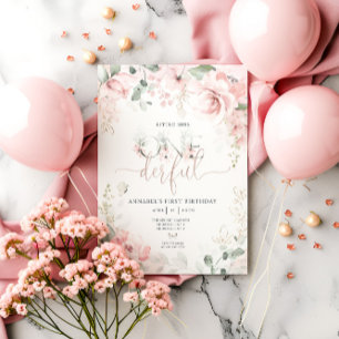 Little Miss Onederful echte Folie uitnodiging