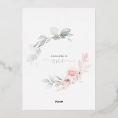 Little Miss Onederful echte Folie uitnodiging (Achterkant)