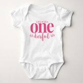Little Miss Onederful Eerste Verjaardag Tutu Romper (Voorkant)