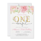 Little Miss ONEderful First Birthday Invitation