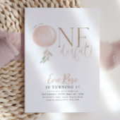 Little Miss ONEderful Girl 1st Birthday Uitnodigin Kaart