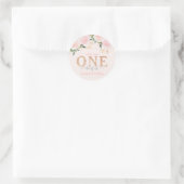 Little Miss Onederful Gold 1st Birthday Sticker (Tas)