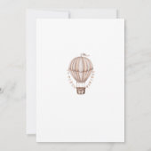 Little Miss ONEderful Hete Luchtballon 1e Verjaard Kaart (Achterkant)