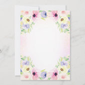 Little Miss Onederful Invitation Girl 1st Kaart (Achterkant)