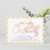 Little Miss ONEderful meisje 1e verjaardag Kaart (Staand voorkant)