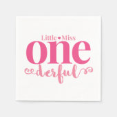 Little Miss Onederful Party Napkins Servetten (Voorkant)