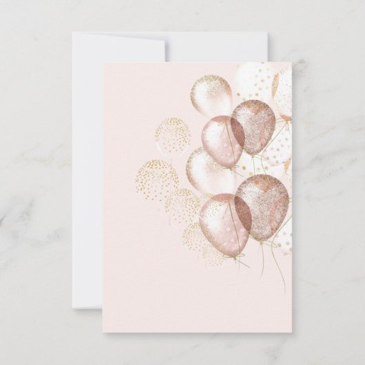 Little Miss ONEderful Pink Gold Crown 1e verjaarda Kaart (Achterkant)