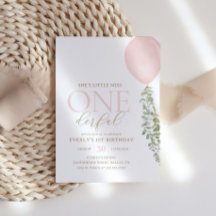 Little Miss Onederful roze ballon 1e verjaardag