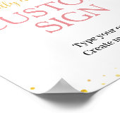 Little Miss ONEderful verjaardag aangepaste tafel  Poster (Hoek)