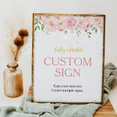 Little Miss ONEderful verjaardag aangepaste tafel  Poster