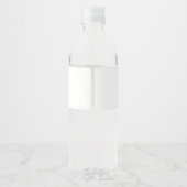 Little Miss Onederful Verjaardag Water Fles Label Waterfles Etiket (Achterkant)