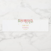 Little Miss Onederful Verjaardag Water Fles Label Waterfles Etiket (Enkel label)