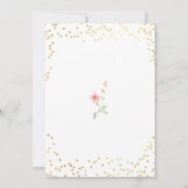 Little Miss Onederful Vibrant Girl 1e verjaardag Kaart (Achterkant)