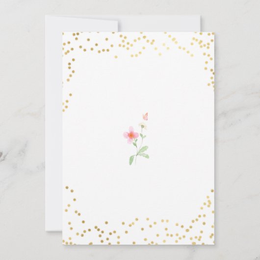 Little Miss Onederful Vibrant Girl 1e verjaardag Kaart (Achterkant)