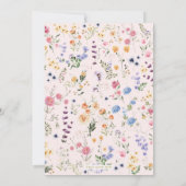 Little Miss ONEderful Wildflower Tuin Verjaardag I Kaart (Achterkant)