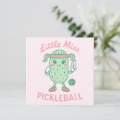 Little Miss Pickleball Kaart (Staand voorkant)