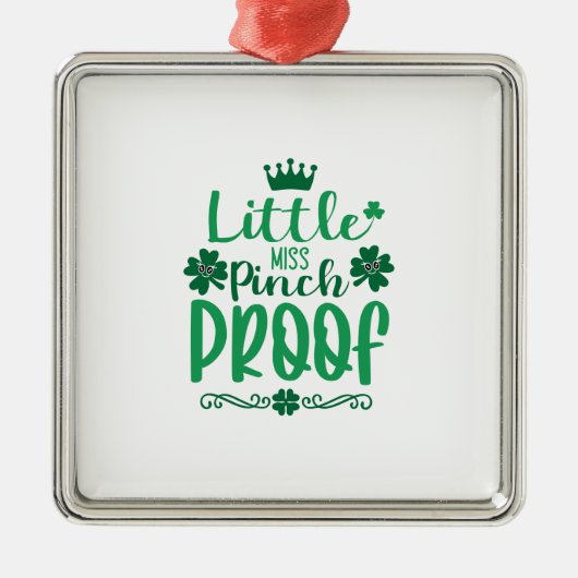 Little Miss Pinch Proof Metalen Ornament (Voorkant)