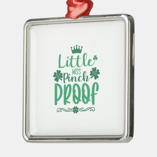Little Miss Pinch Proof Metalen Ornament (Links)