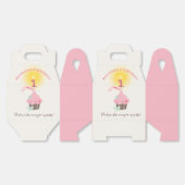 Little Miss Pink Cupcake Girl's 1e Verjaardagsfees Bedankdoosjes (Ongevouwen)
