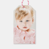 Little Miss Pink Cupcake Girl's 1e Verjaardagsfees Cadeaulabel (Achterkant)