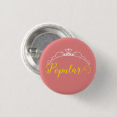 Little Miss Populaire Gepersonaliseerde Kroonpin Ronde Button 3,2 Cm (Voorkant /achterkant)
