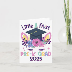 Little Miss Pre-k Afstudeerder Prek Afstuderen 2 Kaart