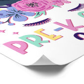 Little Miss Pre-k Afstudeerder Prek Afstuderen 2 Poster (Hoek)