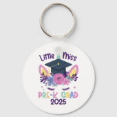 Little Miss Pre-k Afstudeerder Prek Afstuderen 2 Sleutelhanger (Voorkant)
