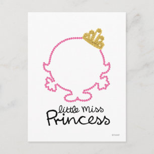 Little Miss Princess   Blanco gezicht Briefkaart