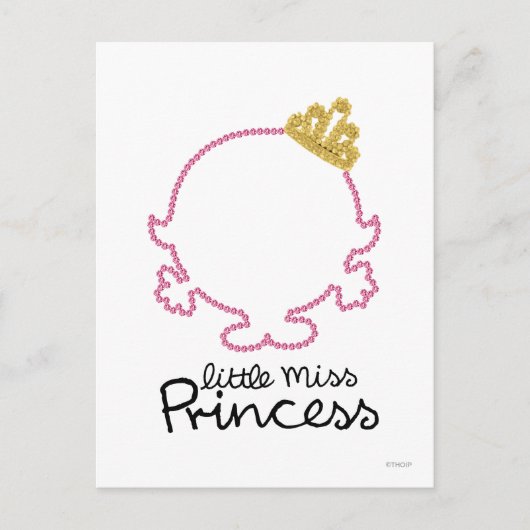 Little Miss Princess | Blanco gezicht Briefkaart (Voorkant)