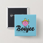 Little Miss Princess Boujee Vierkante Button 5,1 Cm (Voorkant /achterkant)