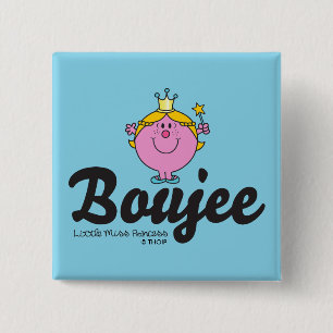 Little Miss Princess Boujee Vierkante Button 5,1 Cm