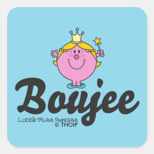 Little Miss Princess Boujee Vierkante Sticker