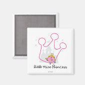 Little Miss Princess | Giant Pink Crown Magneet (Voorkant / Achterkant)