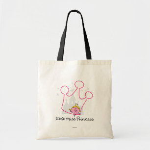 Little Miss Princess   Giant Pink Crown Tote Bag