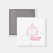 Little Miss Princess | Hoofd in de wolken Magneet (Voorkant / Achterkant)