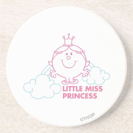 Little Miss Princess | Hoofd in de wolken Zandsteen Onderzetter (Voorkant)