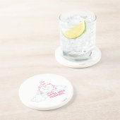 Little Miss Princess | Hoofd in de wolken Zandsteen Onderzetter (Zijkant)