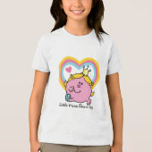 Little Miss Princess | Hoorten Tri-Blend Shirt (Voorkant)