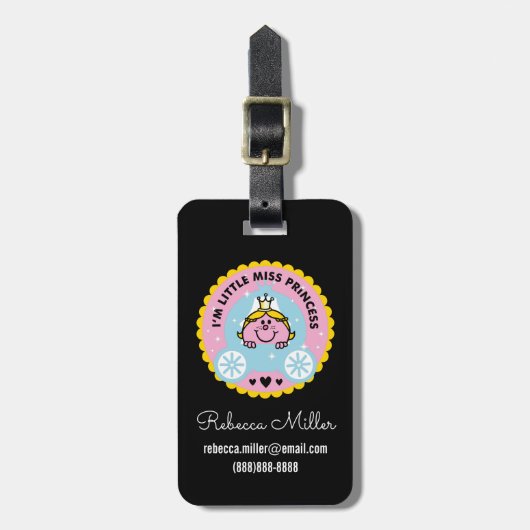 Little Miss Princess | Ik ben een prinses Bagagelabel (Voorkant verticaal)
