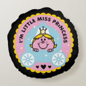 Little Miss Princess | Ik ben een prinses Rond Kussen (Achterkant)