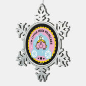 Little Miss Princess | Ik ben een prinses Tin Sneeuwvlok Ornament (Rechts)