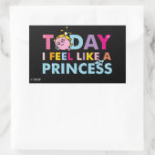 Little Miss Princess | Ik voel me als een prinses Rechthoekige Sticker (Tas)