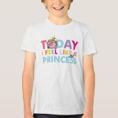 Little Miss Princess | Ik voel me als een prinses Tri-Blend Shirt (Voorkant)