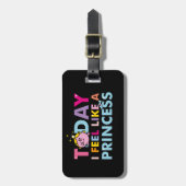 Little Miss Princess | Ik voel me een prinses Bagagelabel (Voorkant verticaal)