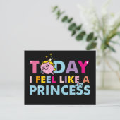 Little Miss Princess | Ik voel me een prinses Briefkaart (Staand voorkant)